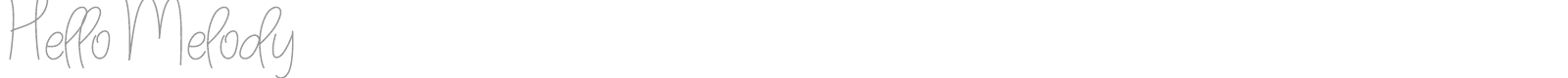 Hello Melody font preview